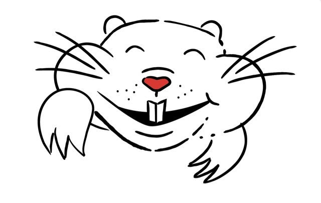 Sticker Closed Eye Smiling Gopher