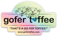 Sticker Holographic Gofer Toffee Logo